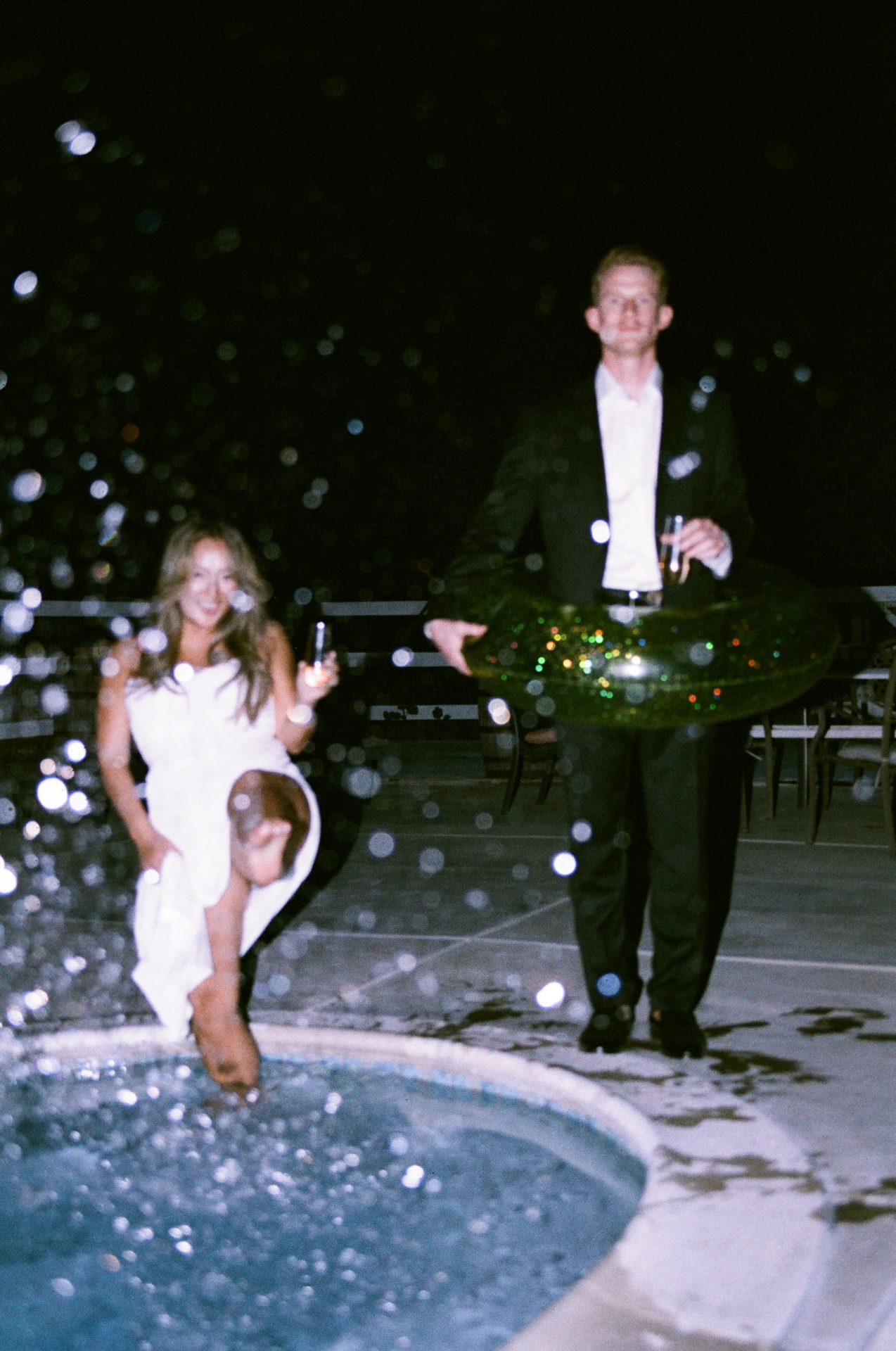 Backyard Wedding on 35mm film Airbnb Temecula Nicole Caldwell